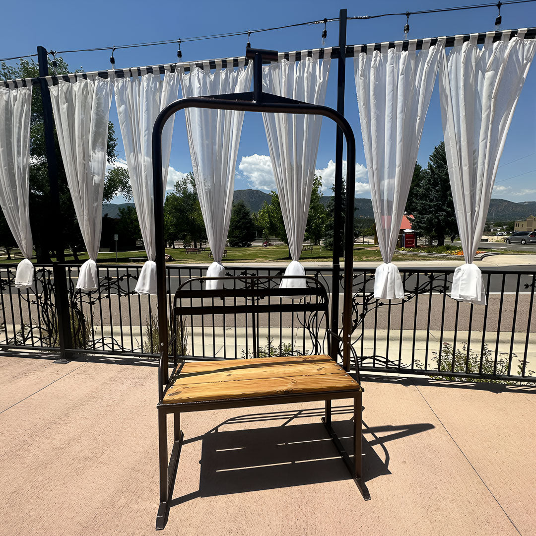 2‑Person Lift Bench - Ski Lifts (Replica)