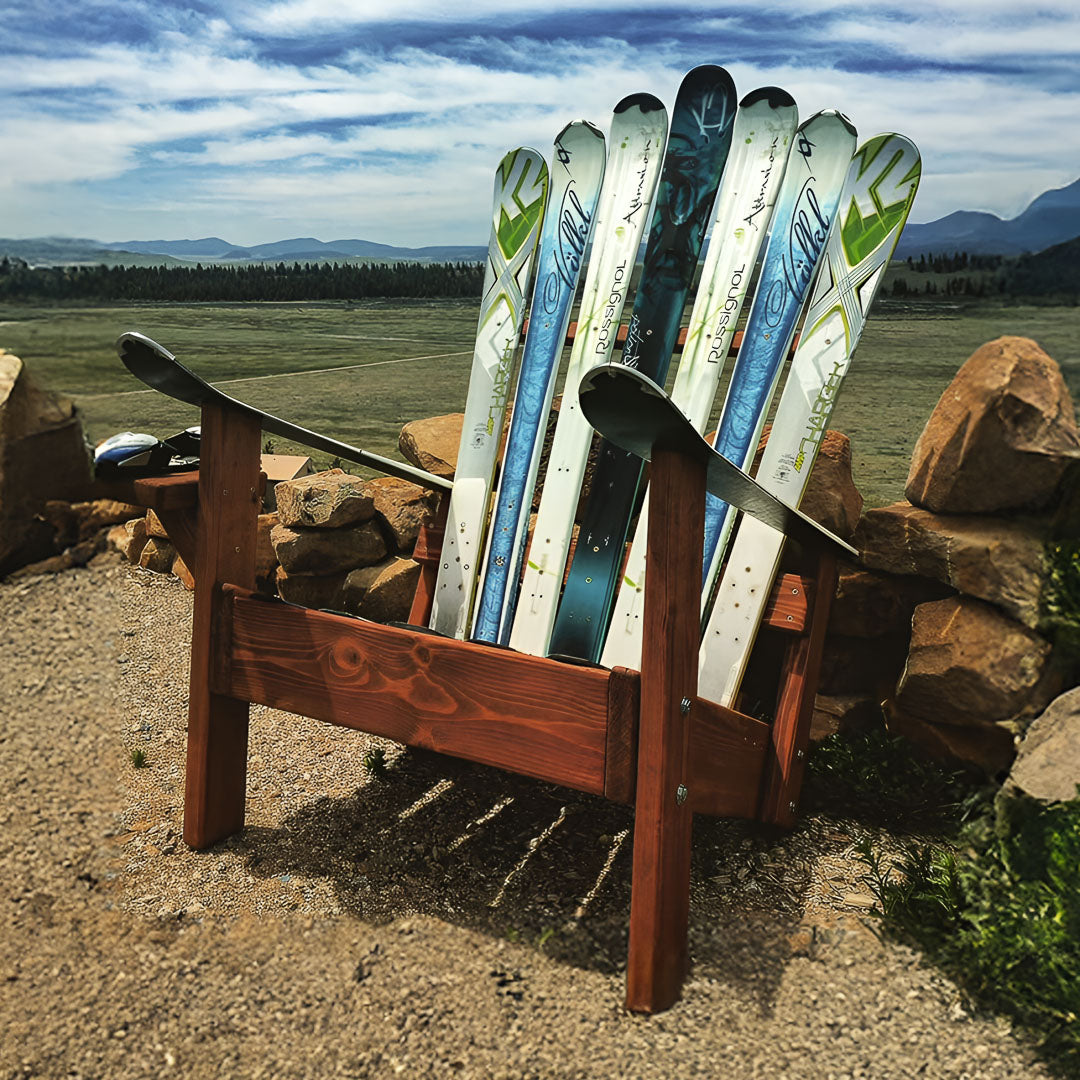 Traditional Low Full Sized Adirondack Ski/Snowboard Chair